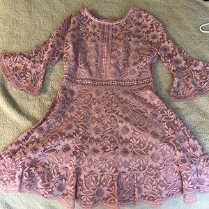 Crochet/Lace Mini Dress